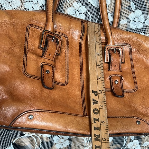 Etienne Aigner Women’s Shoulder Bag Brown Leather Purse Corporate Handbag - Picture 8 of 16